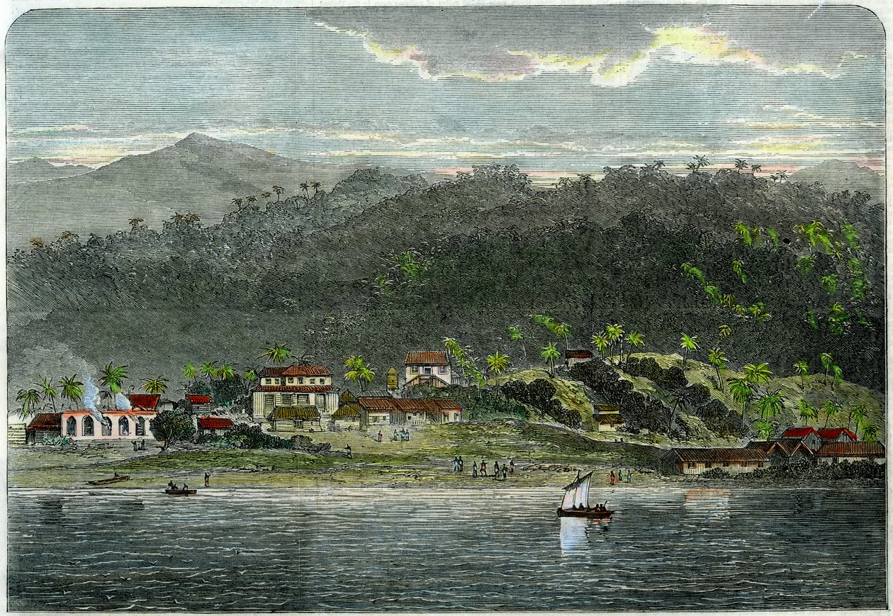 Morant kasabası, Morant Körfezi, Jamaika, c1880 by Unbekannt