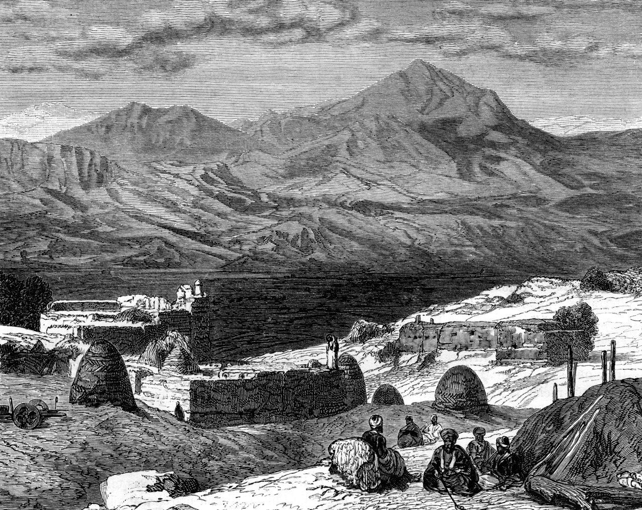 Gharzen köyü ve Kürdistan Dağları, 19. yüzyıl by Unbekannt