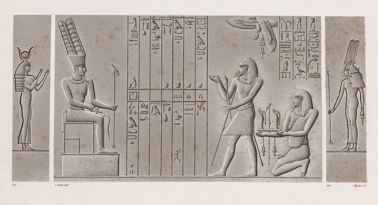 Thebes, Karnak, yakın çekim by Unbekannt