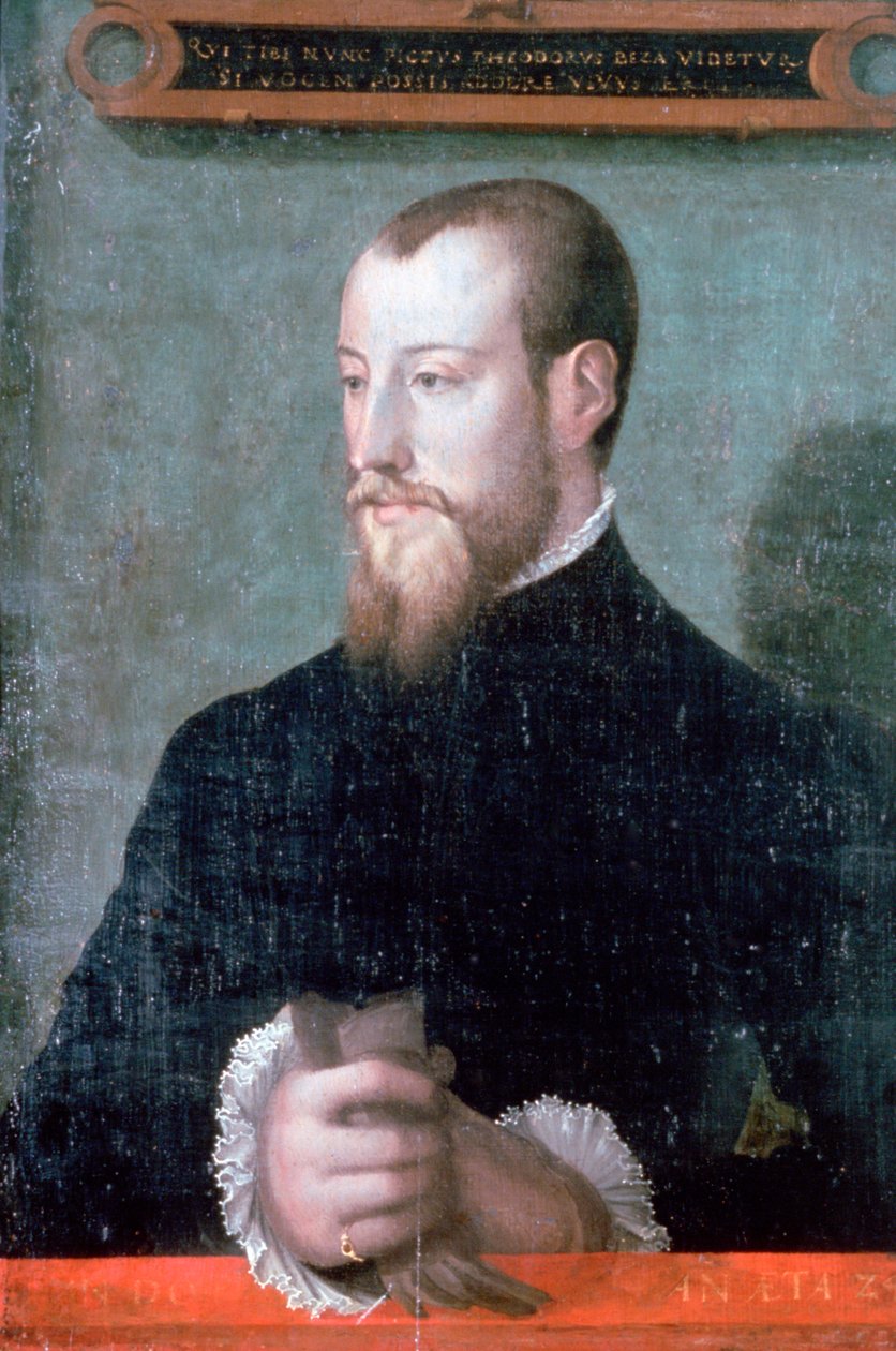 Theodore Beza, Fransız Protestan bilgin ve ilahiyatçı, 16. yüzyıl by Unbekannt