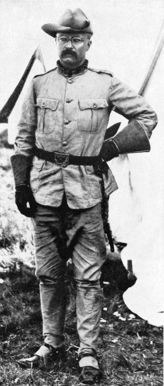Theodore Roosevelt, Amerikalı asker ve politikacı, 1898 by Unbekannt