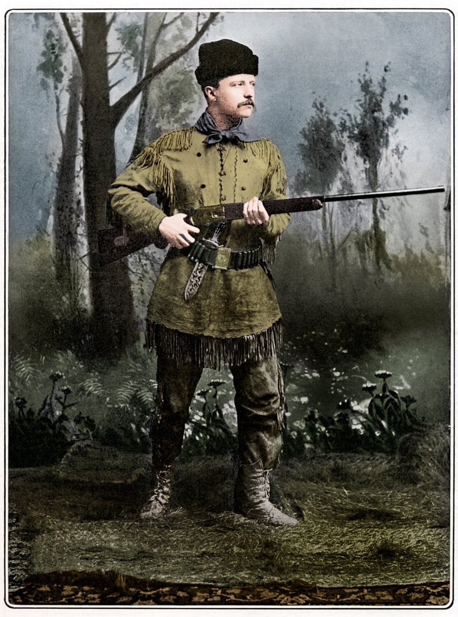 Theodore Roosevelt, Amerikalı asker ve politikacı, c1898 by Unbekannt