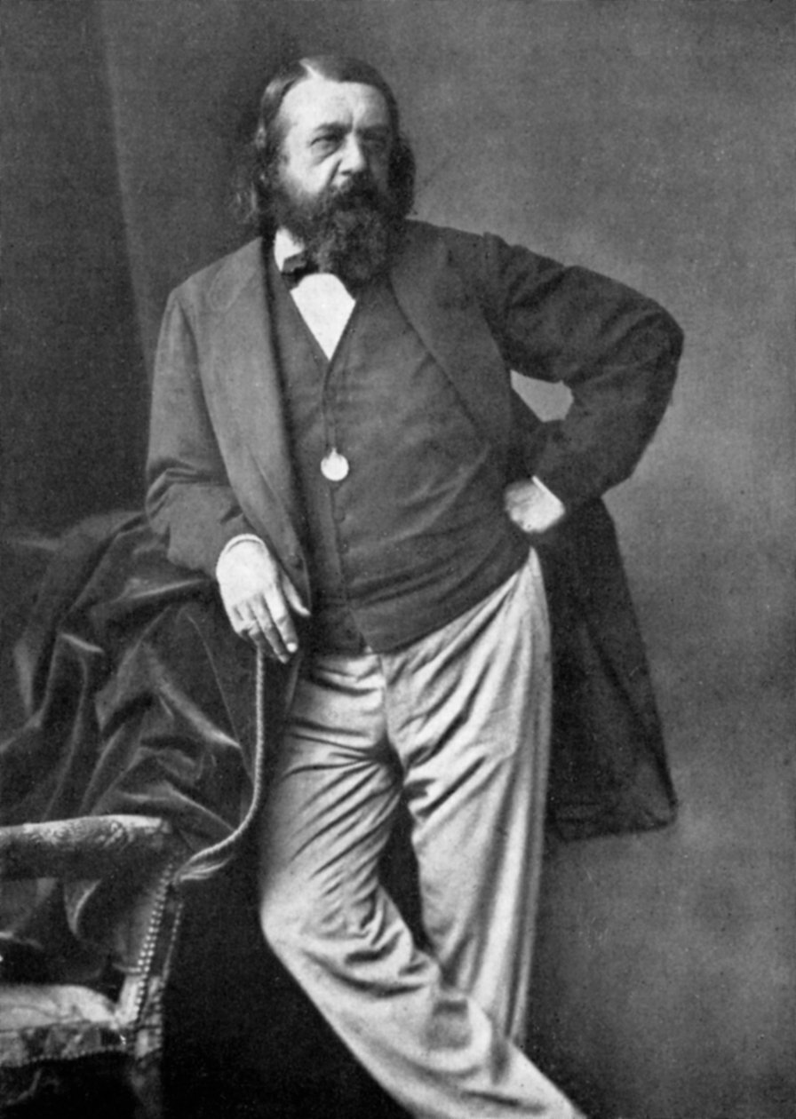 Theophile Gautier, Fransız şair, oyun yazarı, romancı, gazeteci ve edebiyat eleştirmeni, 19. yüzyıl by Unbekannt
