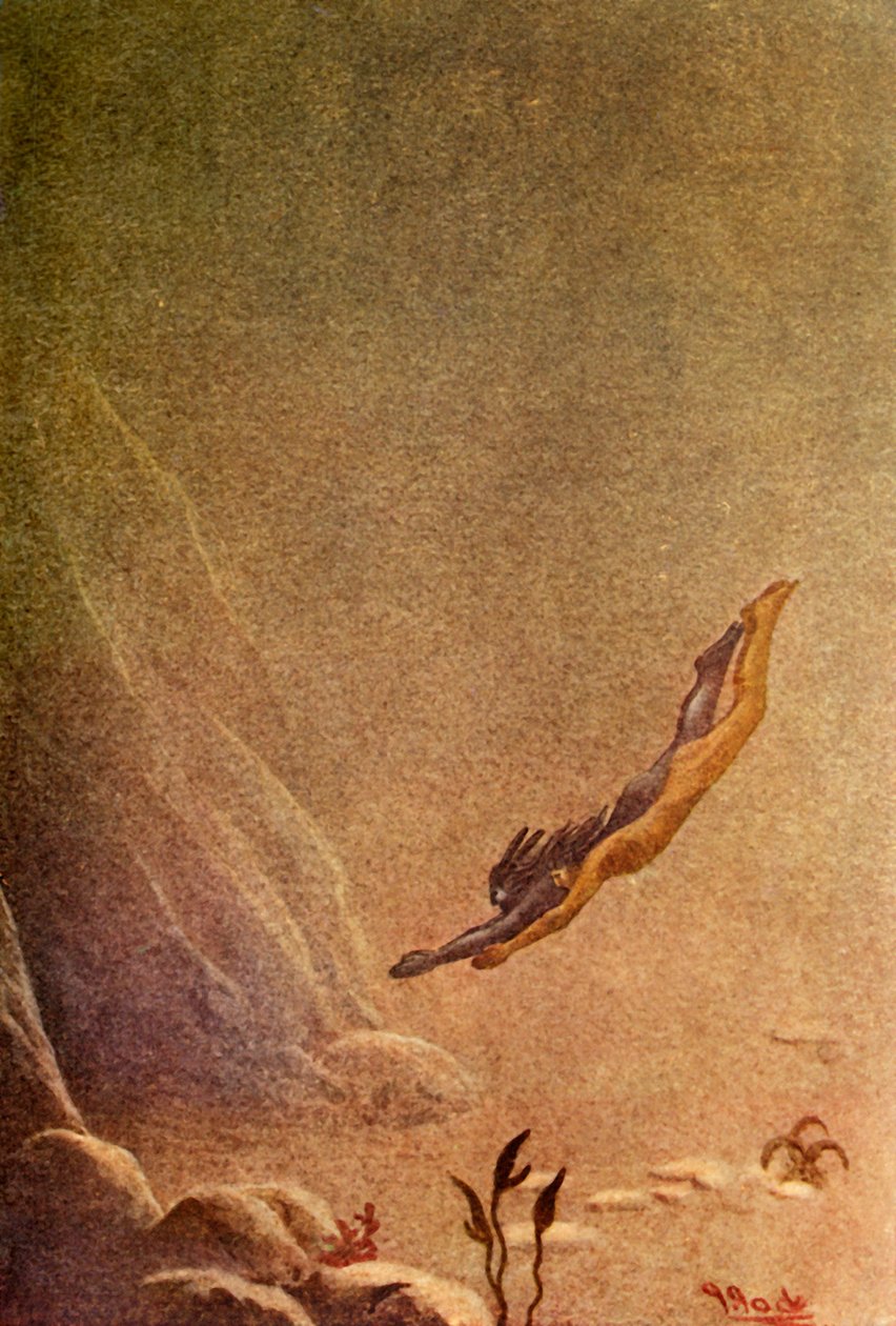 "Su tanrısının meskenine vardılar", 1914. by Unbekannt
