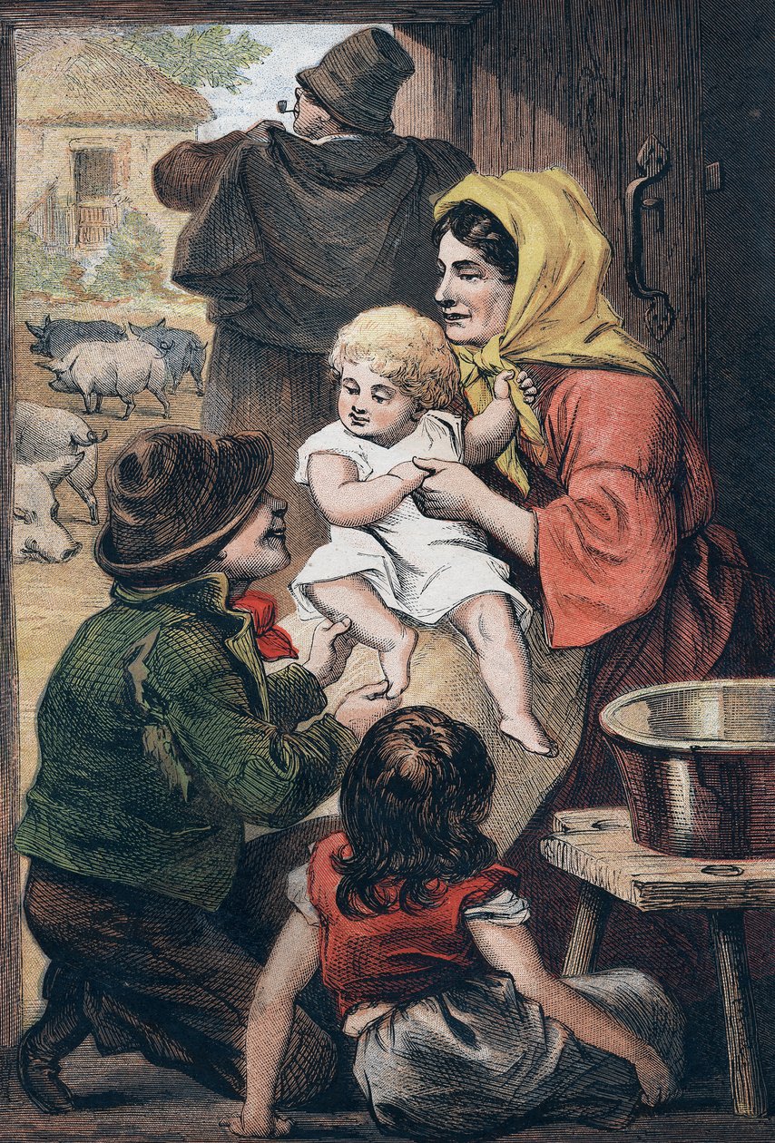 Bu küçük domuz..., bebek eğlencesi kafiyesi, c1860 by Unbekannt