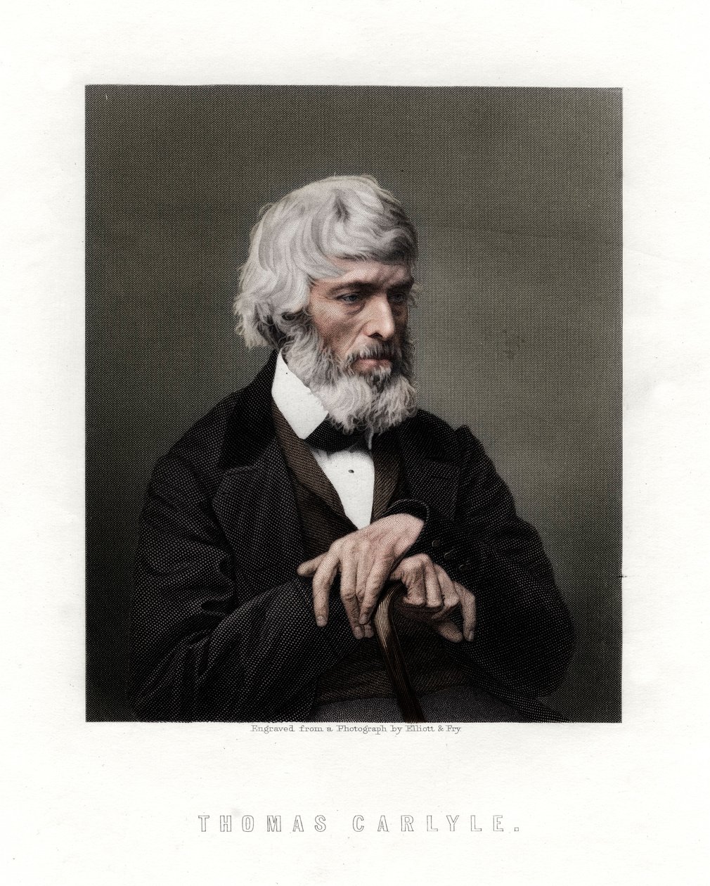 Thomas Carlyle, İskoç deneme yazarı, hicivci ve tarihçi, 19. yüzyılın ortaları by Unbekannt
