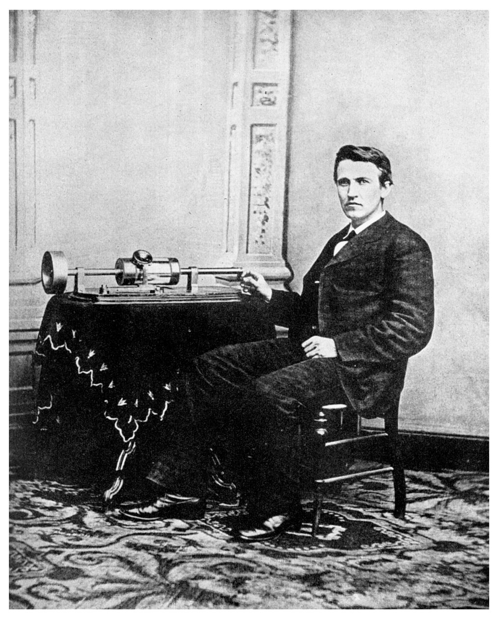 Thomas Edison, Amerikalı mucit, c1878 1956 by Unbekannt
