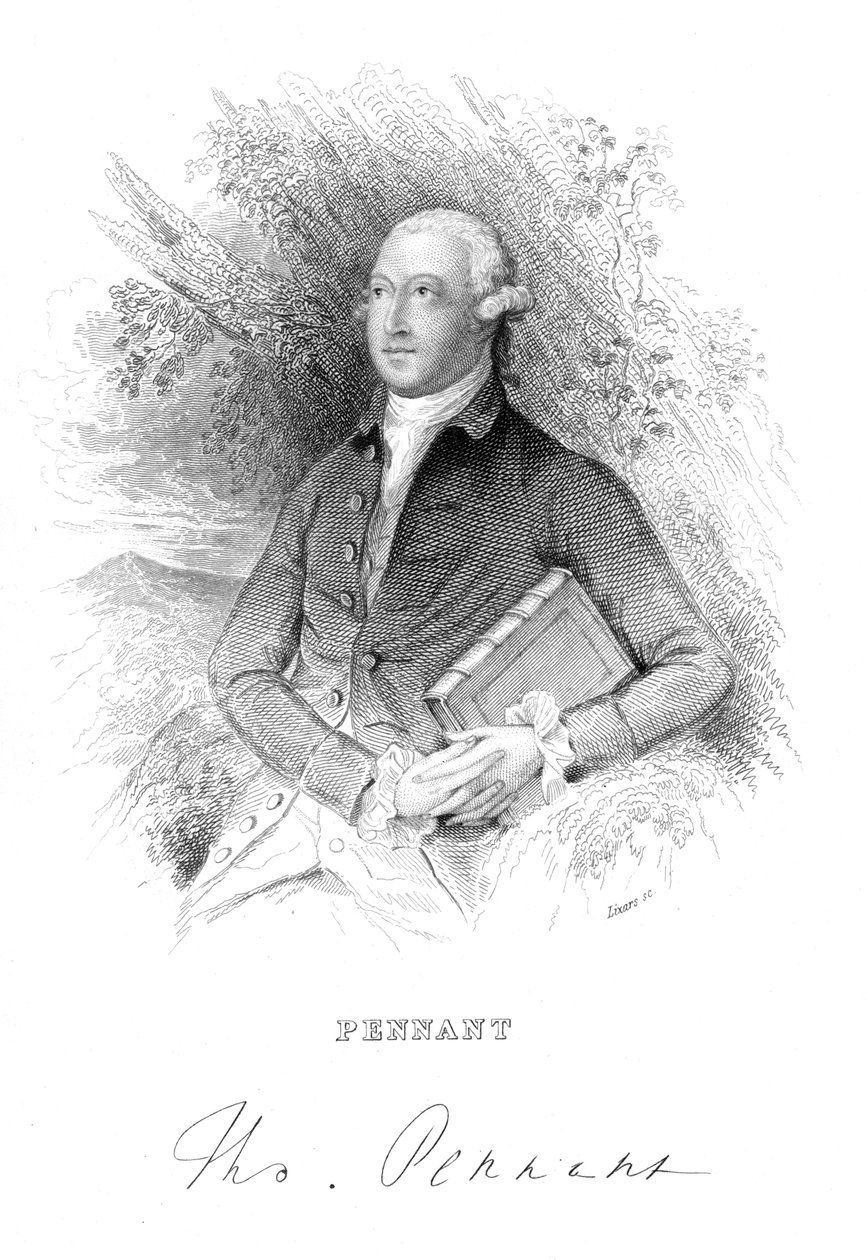 Thomas Pennant, 18. yüzyıl İngiliz doğa bilimci ve gezgin, c1840 by Unbekannt
