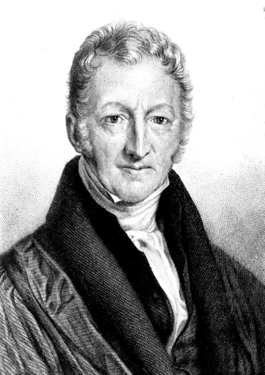 Thomas Robert Malthus, İngiliz ekonomist ve din adamı by Unbekannt