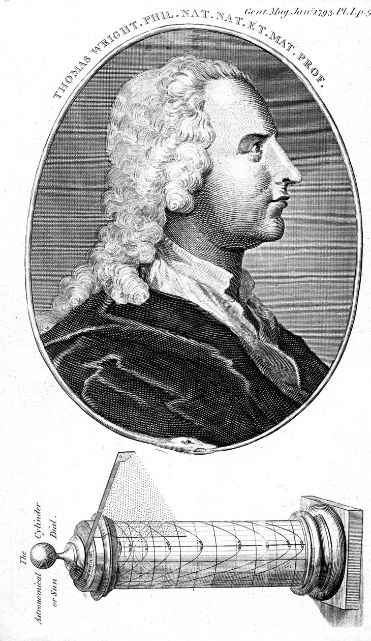 Thomas Wright, İngiliz astronom, bilimsel alet yapımcısı ve öğretmeni, 1793 by Unbekannt