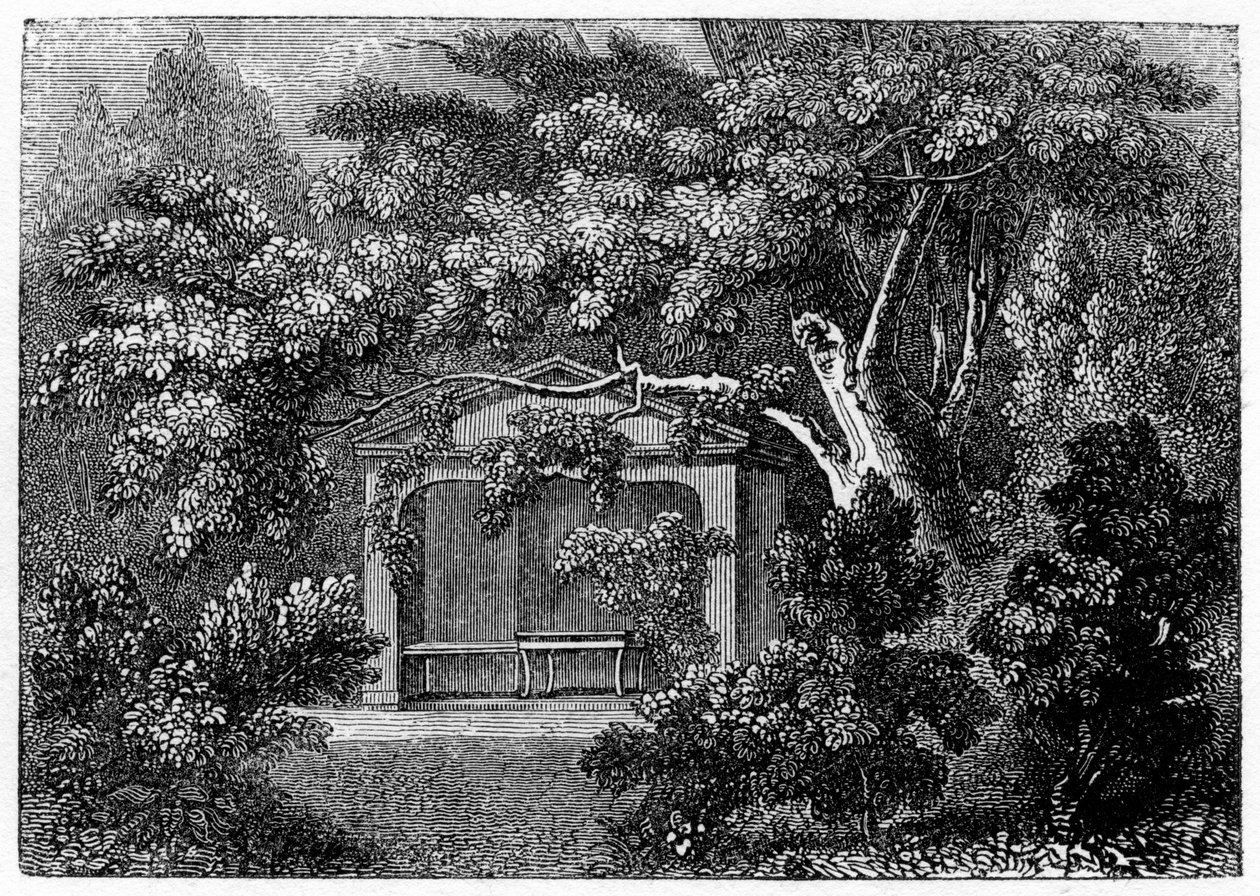 Thomson the Poets Alcove, Richmond, Surrey, 1840 by Unbekannt