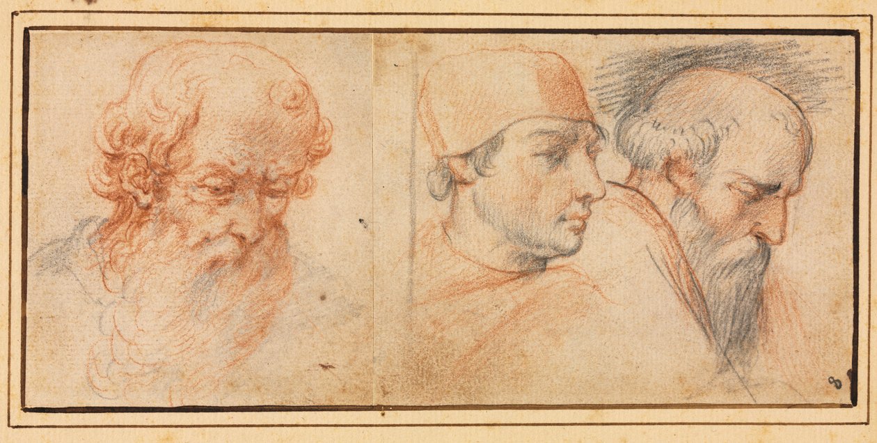 Üç Kafa Çalışmaları, 1600