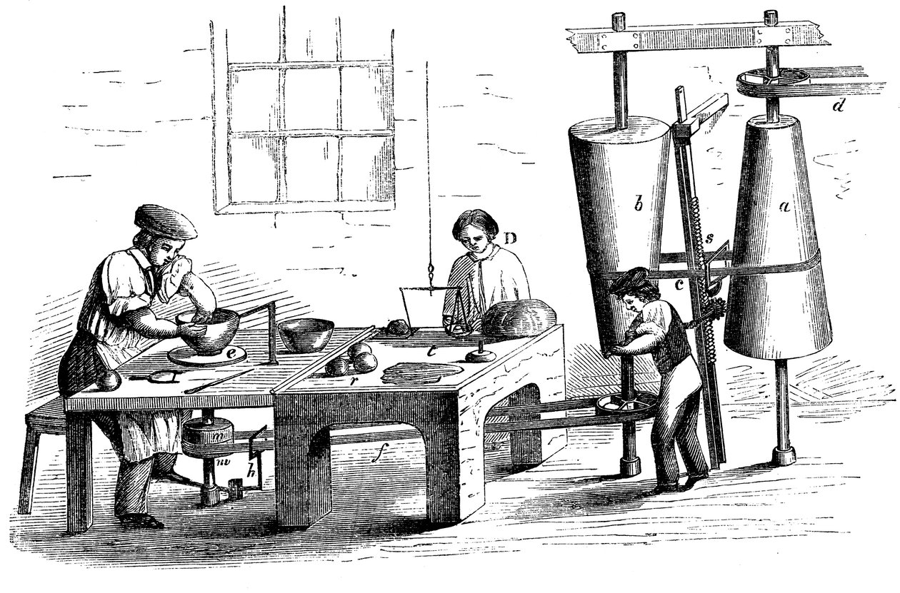 Bir çömlek kap atmak, c1860 by Unbekannt