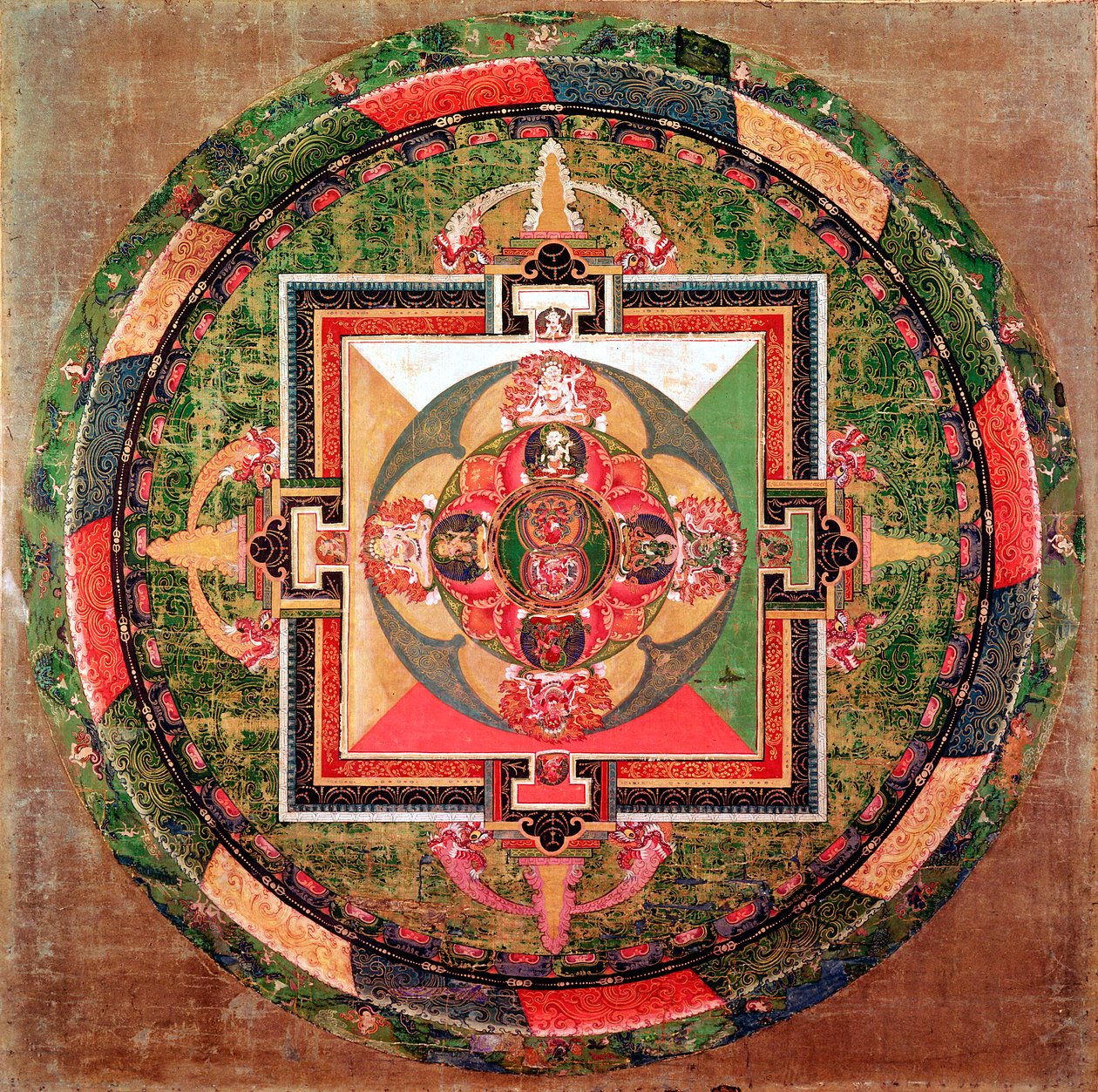 Tibet Budist mandala by Unbekannt
