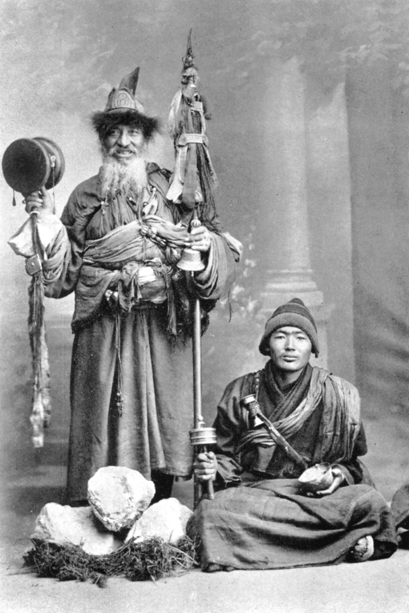Tibetli dilenciler, c1910 by Unbekannt