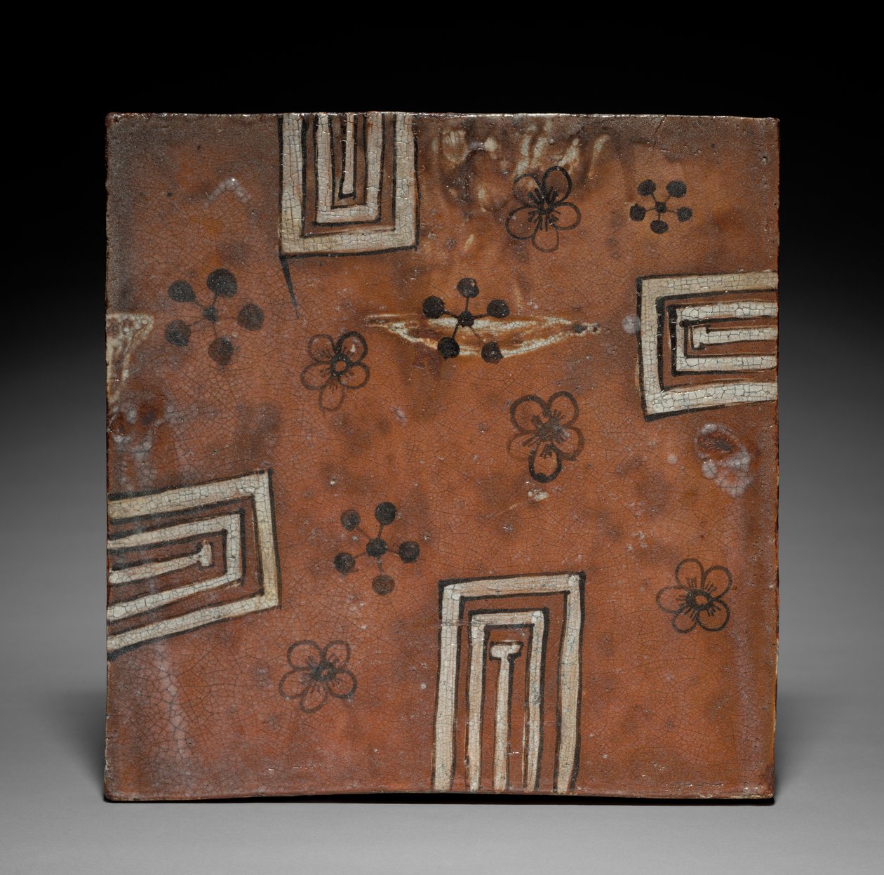 Çini: Red Oribe Ware, Yaz Çayı Platformu, c. 1600. by Unbekannt