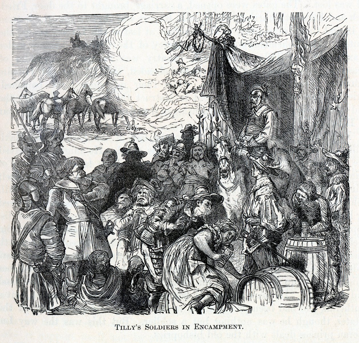 Tillys Askerleri Kampta, 1882 by Unbekannt