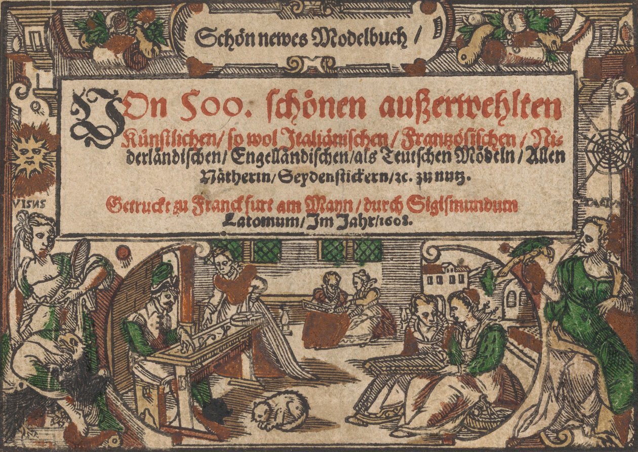 Schön newes Modellbuch Sayfa 1r, 1608
