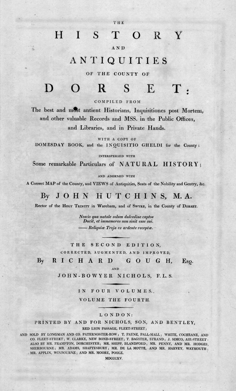 Dorset İlçesinin Tarihi ve Eski Eserleri