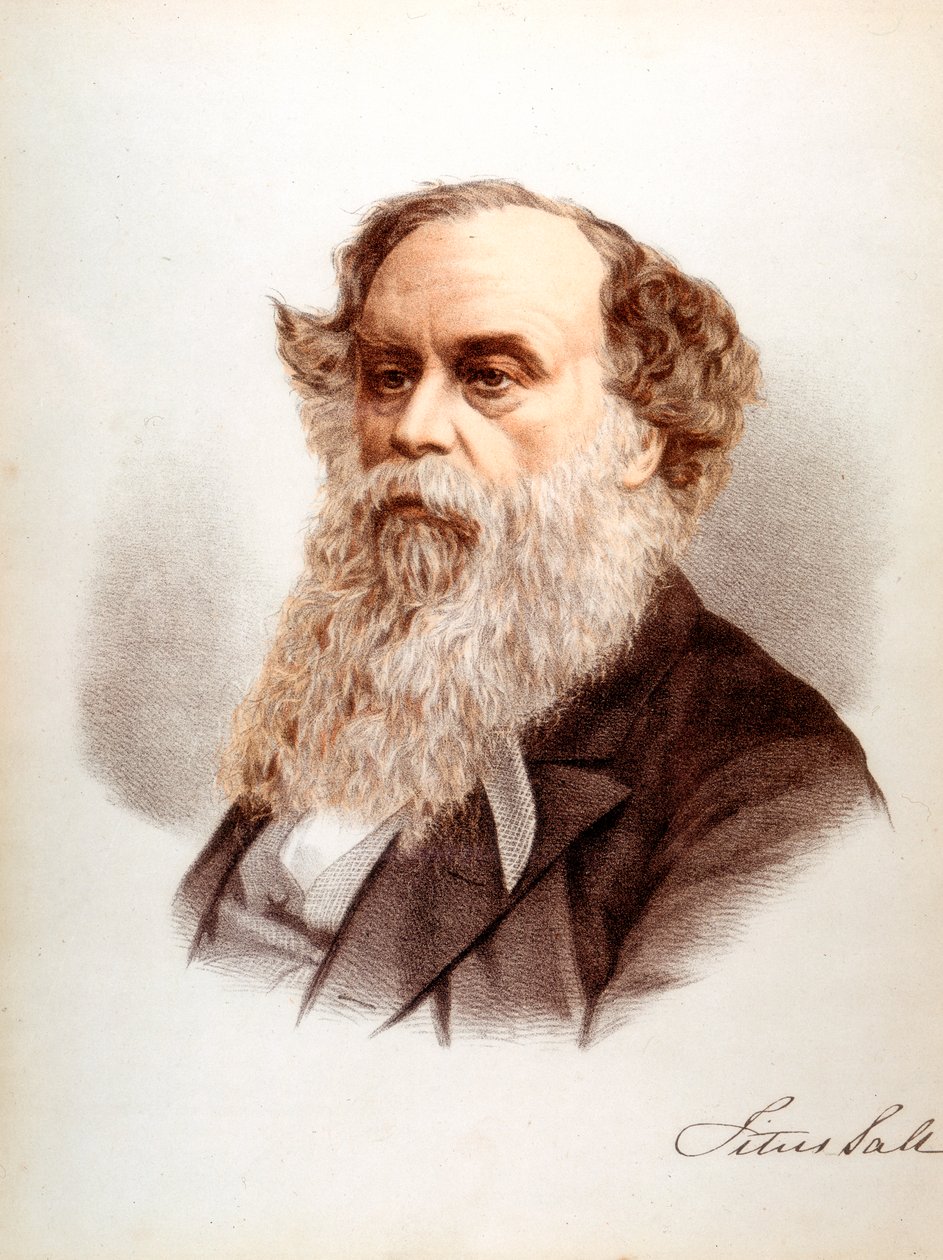 Titus Salt, İngiliz yün zımbacısı ve sanayici, c1880 by Unbekannt
