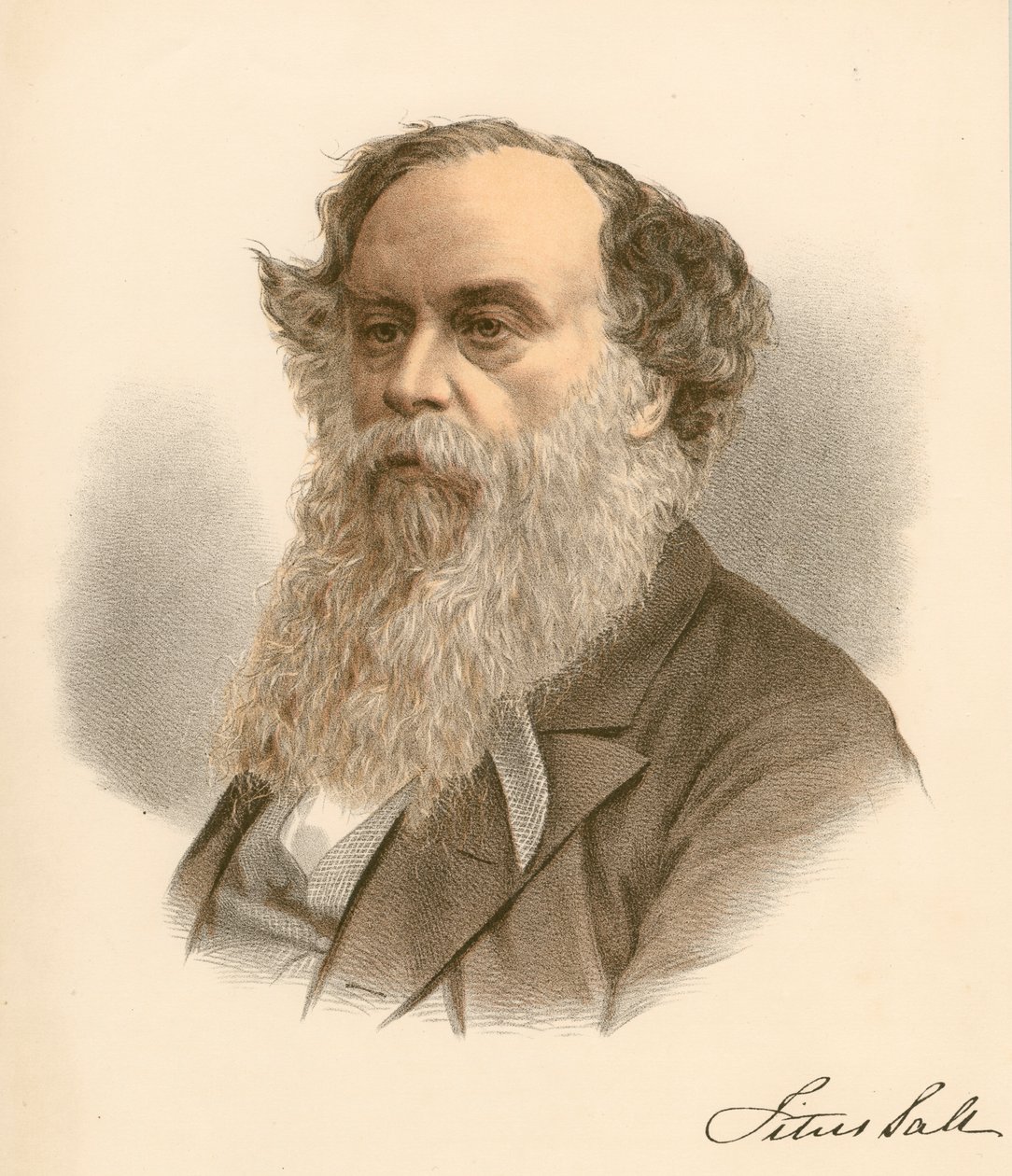 Titus Salt, İngiliz yün zımbacısı ve sanayici, c1880 by Unbekannt