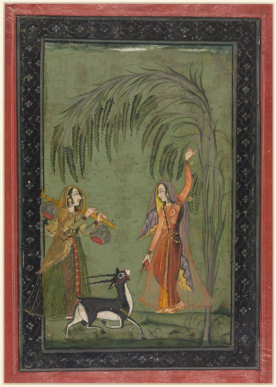 Todi Ragini, Ragamala Serisinden, c. 1750-1775. by Unbekannt