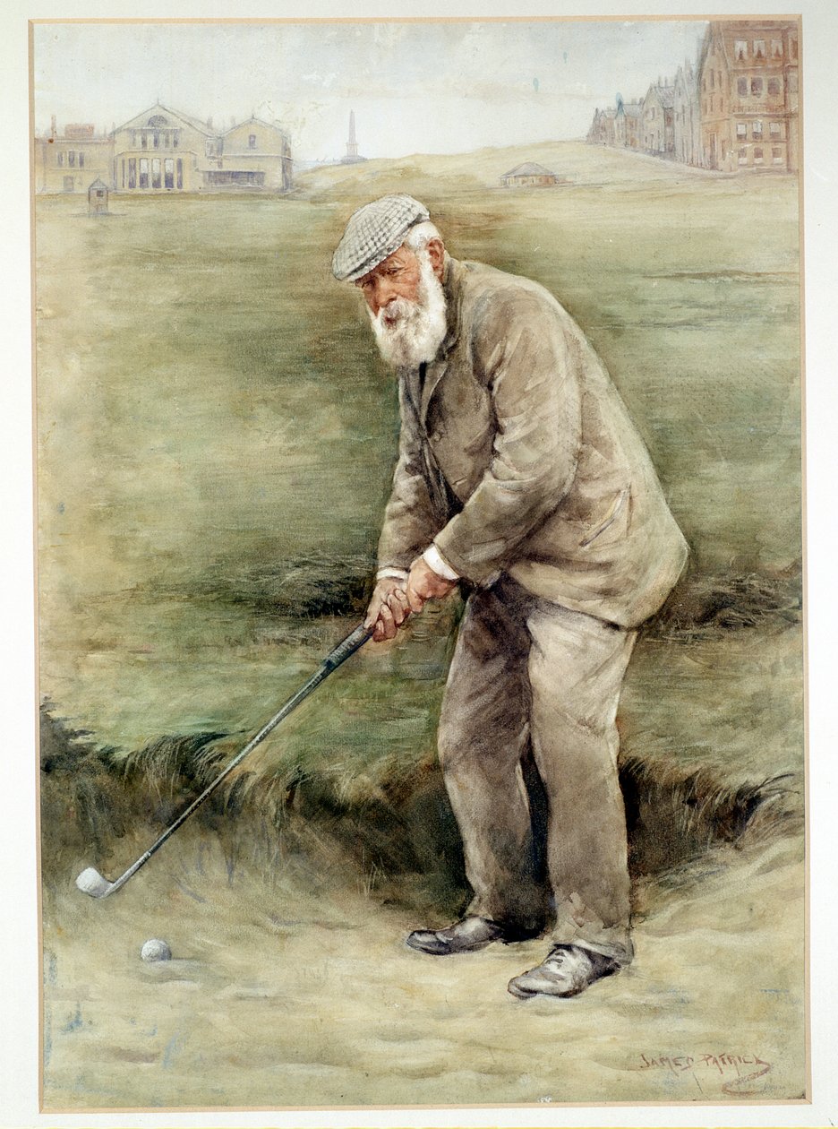 Tom Morris kıdemli, İngiliz golfçü, portre, c1910 by Unbekannt