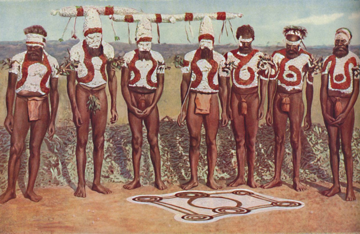 Avustralya Siyahları Arasında Totemistik Ritüel, c1935 by Unbekannt