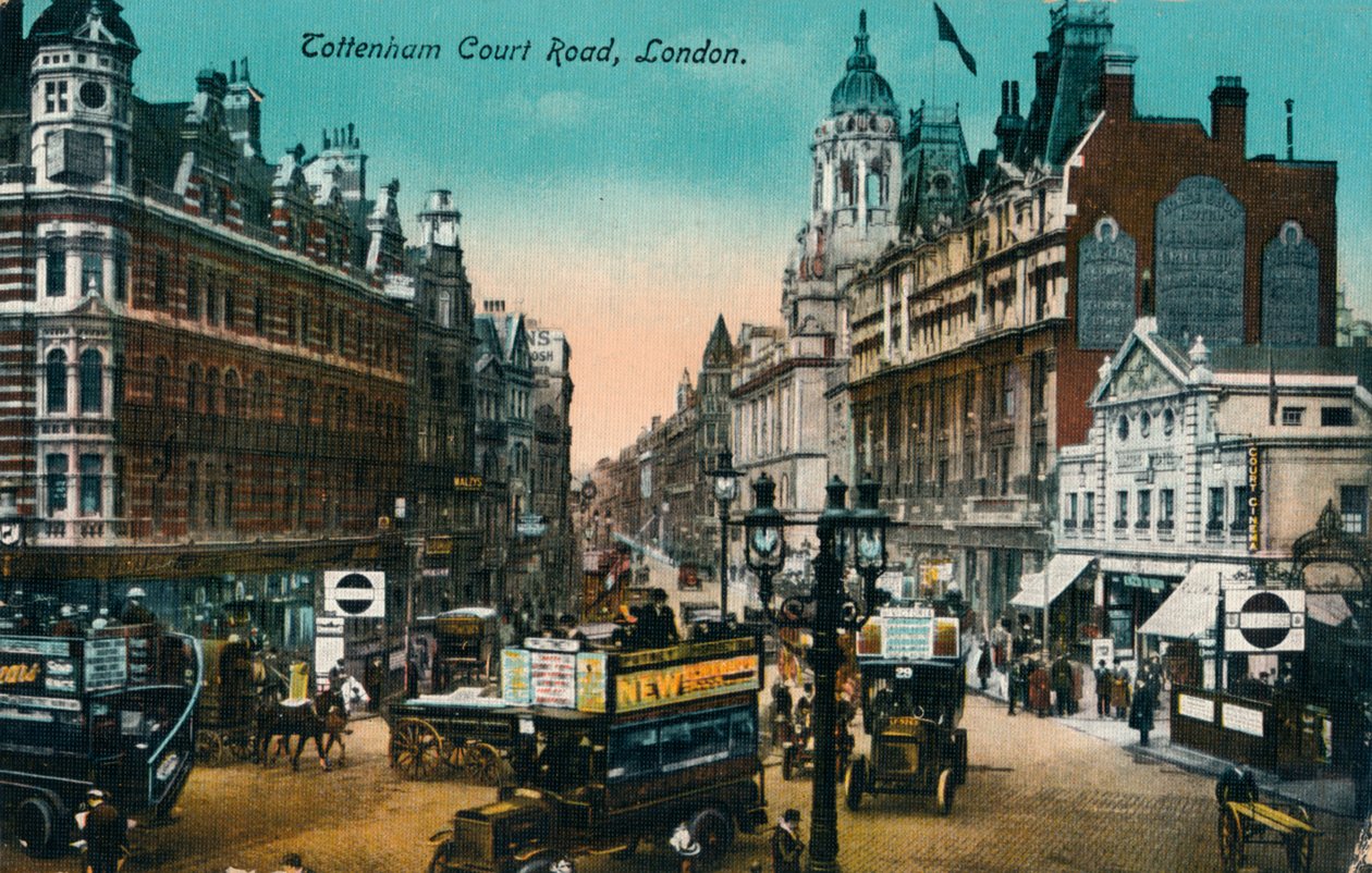 Tottenham Court Road, Londra, 1915, c1900-1930 by Unbekannt