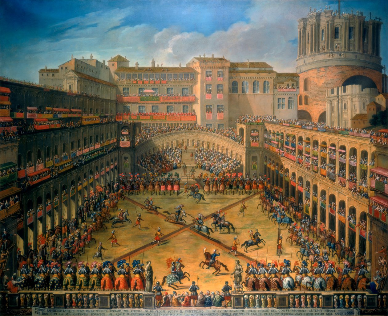 Vatikan Mahkemesinde Turnuva, Roma, 1565 by Unbekannt