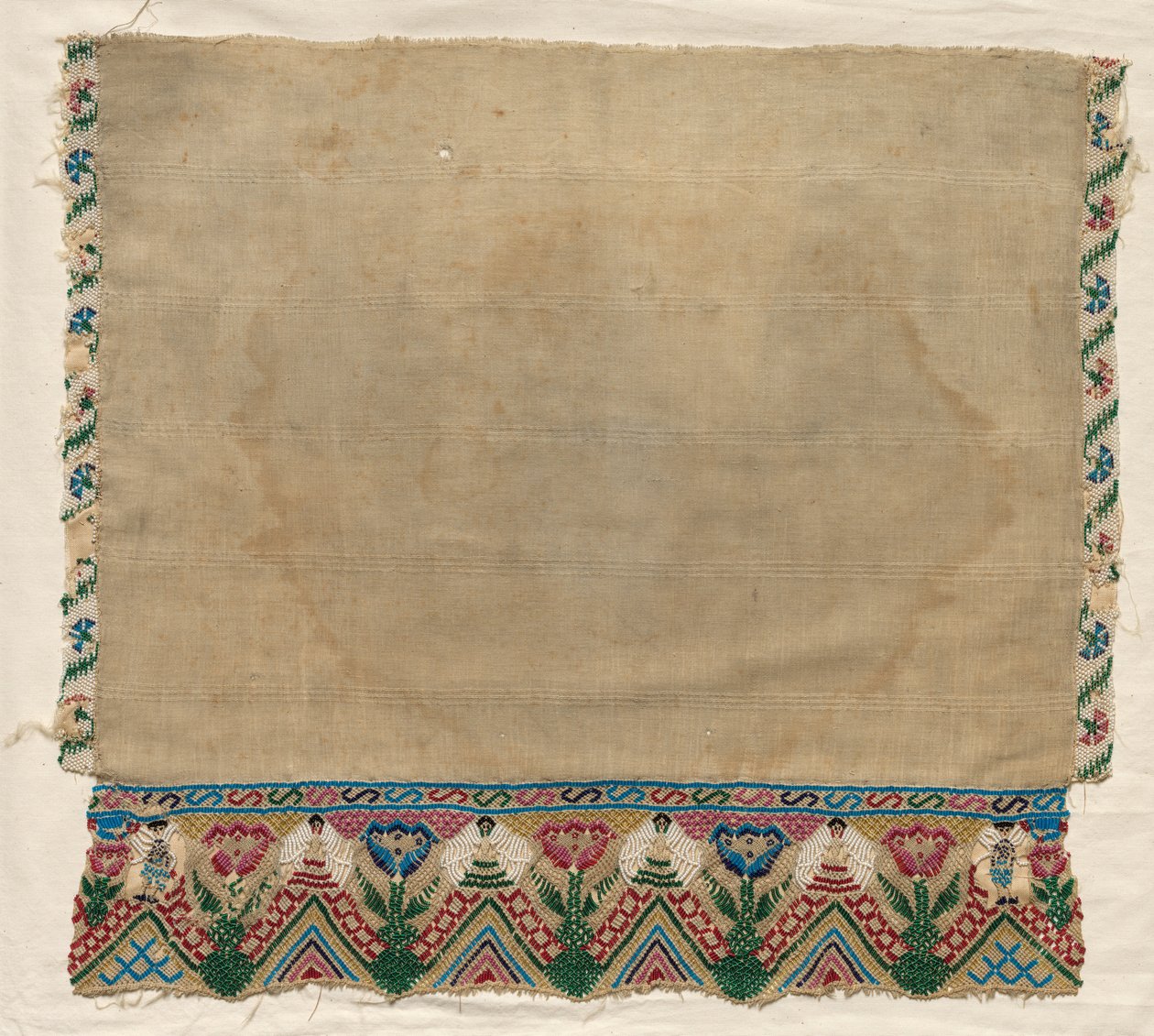 Boncuklu Bordürlü Havlu Bitişi, 1800