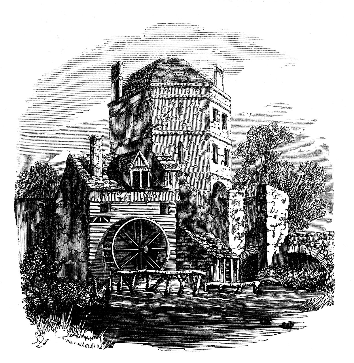 Fransisken Manastırı Kulesi, Oxford, c1860 by Unbekannt