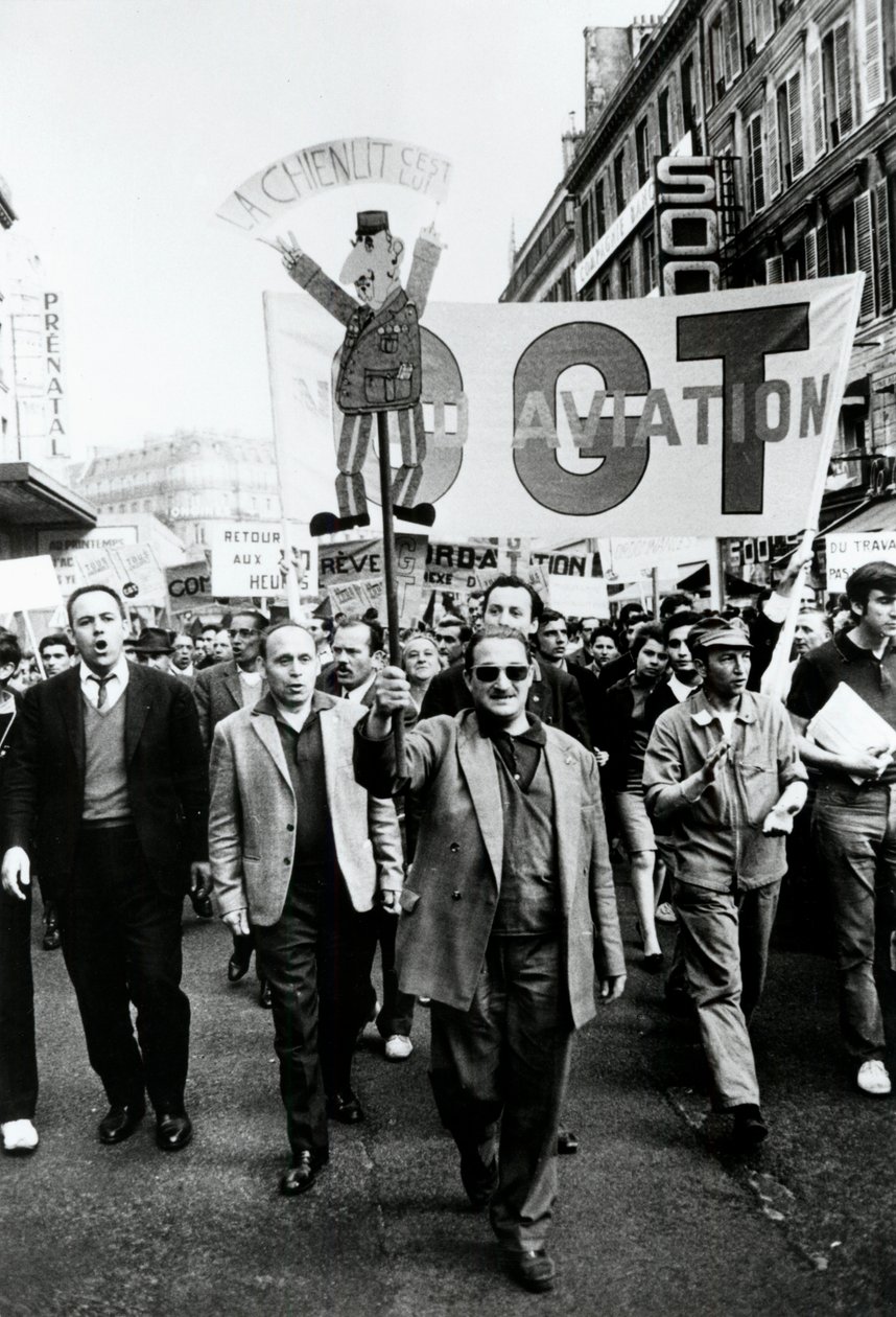 Sendika yürüyüşü, Paris, 1968. by Unbekannt