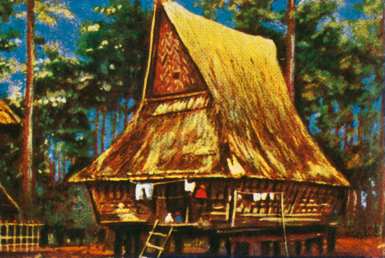 Ayaklı geleneksel ev, Sumatra, c1928. by Unbekannt