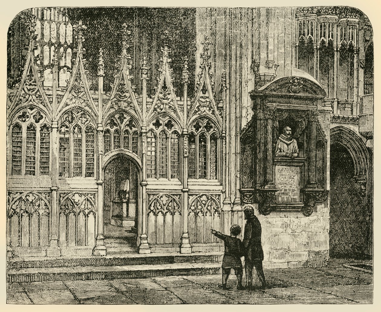 Şehitliğin Transept'i, Canterbury Katedrali, 1890. by Unbekannt