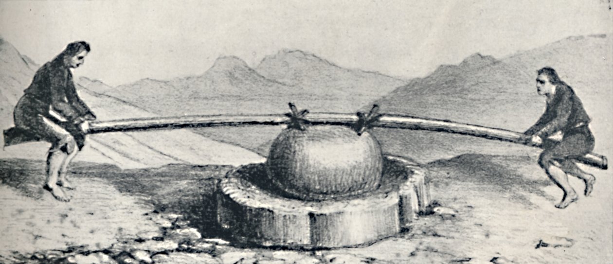 Lavaderos veya Altın Yıkamalarda Kullanılan Trapiche veya Değirmen, c1826, 1911 by Unbekannt
