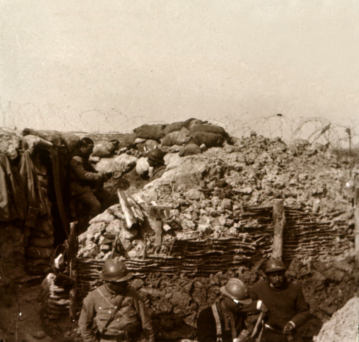 Siperler, Şampanya, kuzey Fransa, c1914-c1918 by Unbekannt