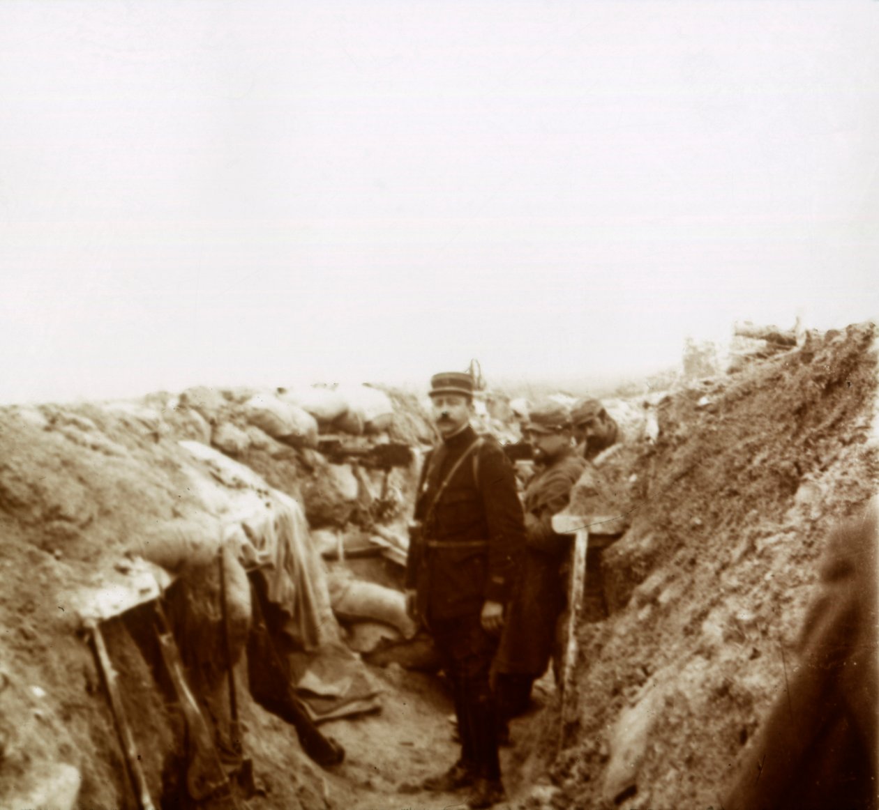 Şampanyadaki Siperler, Kuzey Fransa, c1914-c1918 by Unbekannt