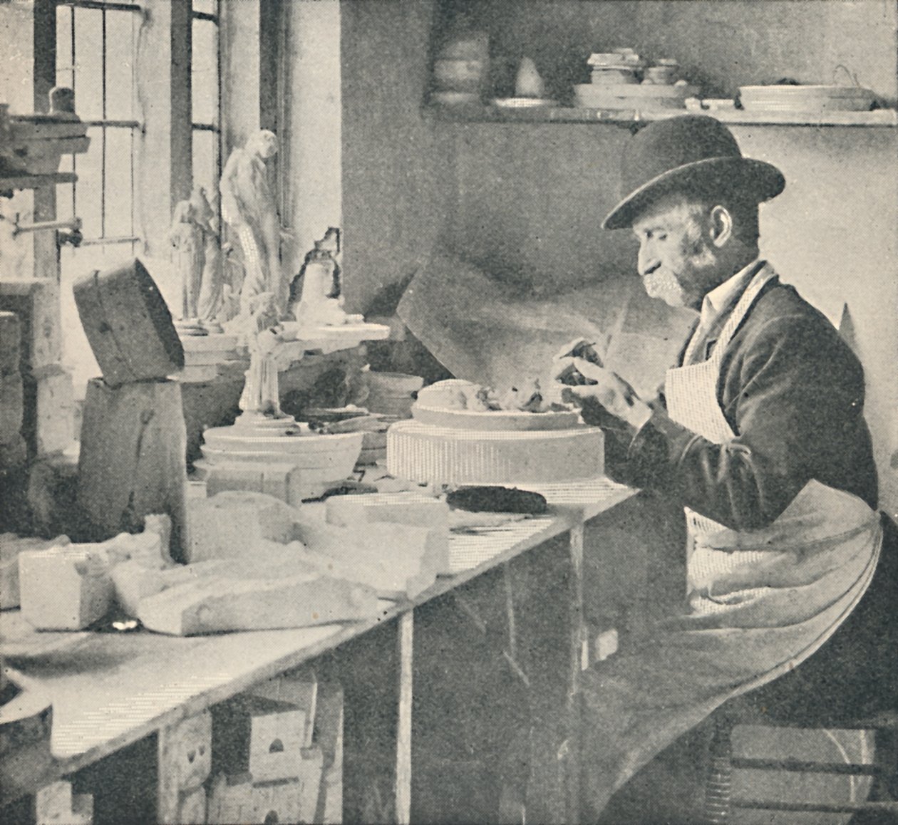 Ham kil parçalarının kırpılması, c1917 by Unbekannt