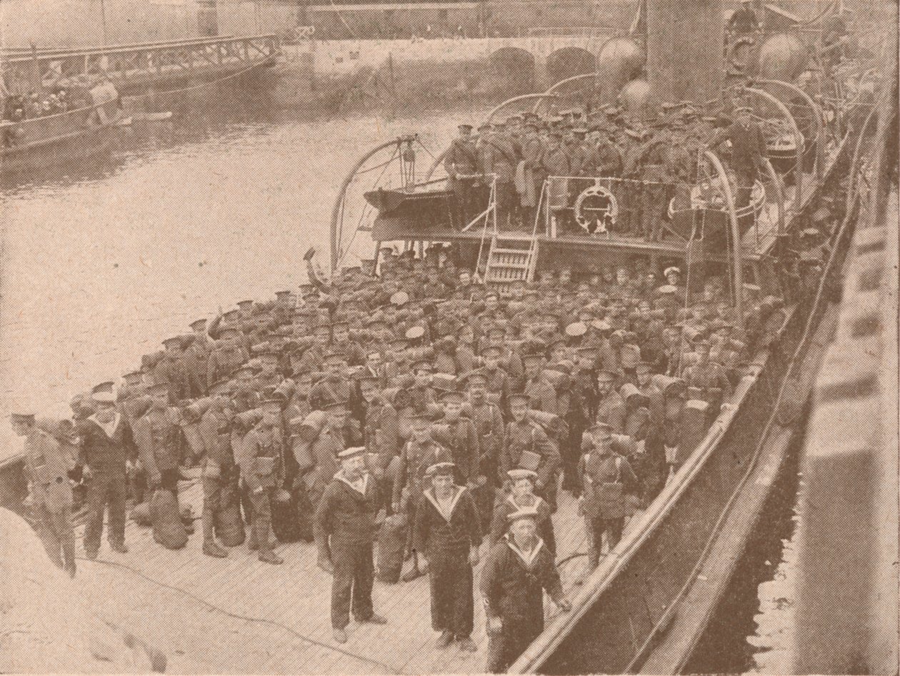 Bir Kanal nakliyesindeki birlikler, c1915 1928 by Unbekannt