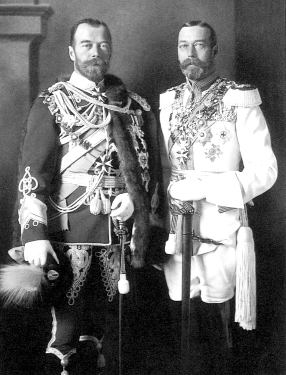 Rusya Çarı II. Nicholas ve Birleşik Krallık Kralı V. George, 1913 by Unbekannt