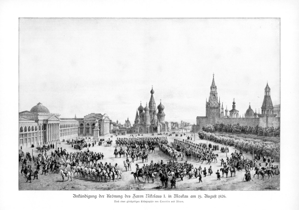 Rusya Çarı I. Nicholas Moskova'da, 19 Ağustos 1826 1900 by Unbekannt