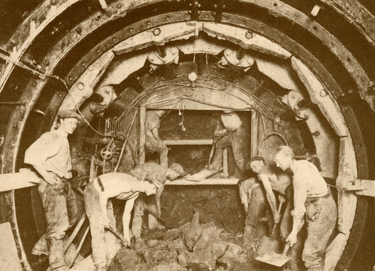 Greathead Boring Shield Aracılığıyla Tüp Tünel Kazısı, c1930. by Unbekannt