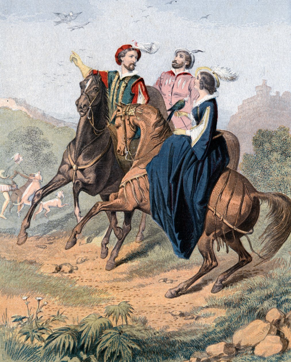 Tudor şahinleri, 19. yüzyılın ortalarında by Unbekannt