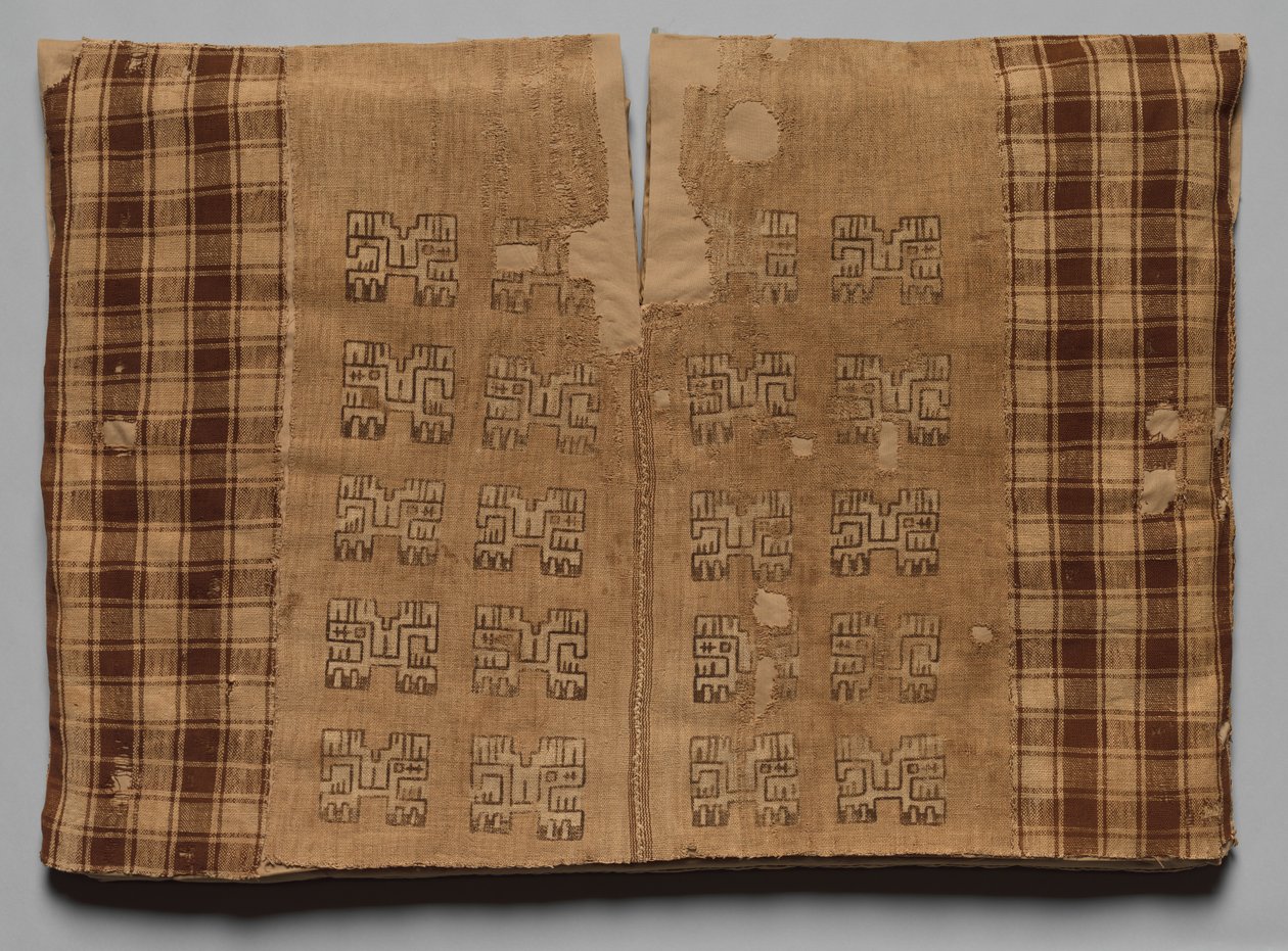 Profil Hayvanlı ve Dama Tahtalı Tunik, MÖ 700-MS 650. by Unbekannt