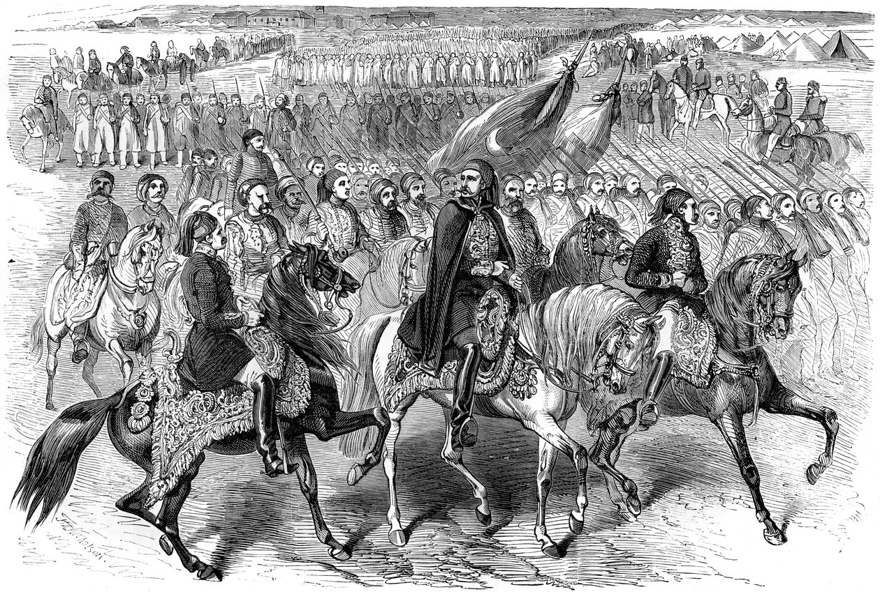 Yürüyüşte Türk birlikleri, Kamiş, Balaclava, Kırım, 1854 1882-1884 by Unbekannt