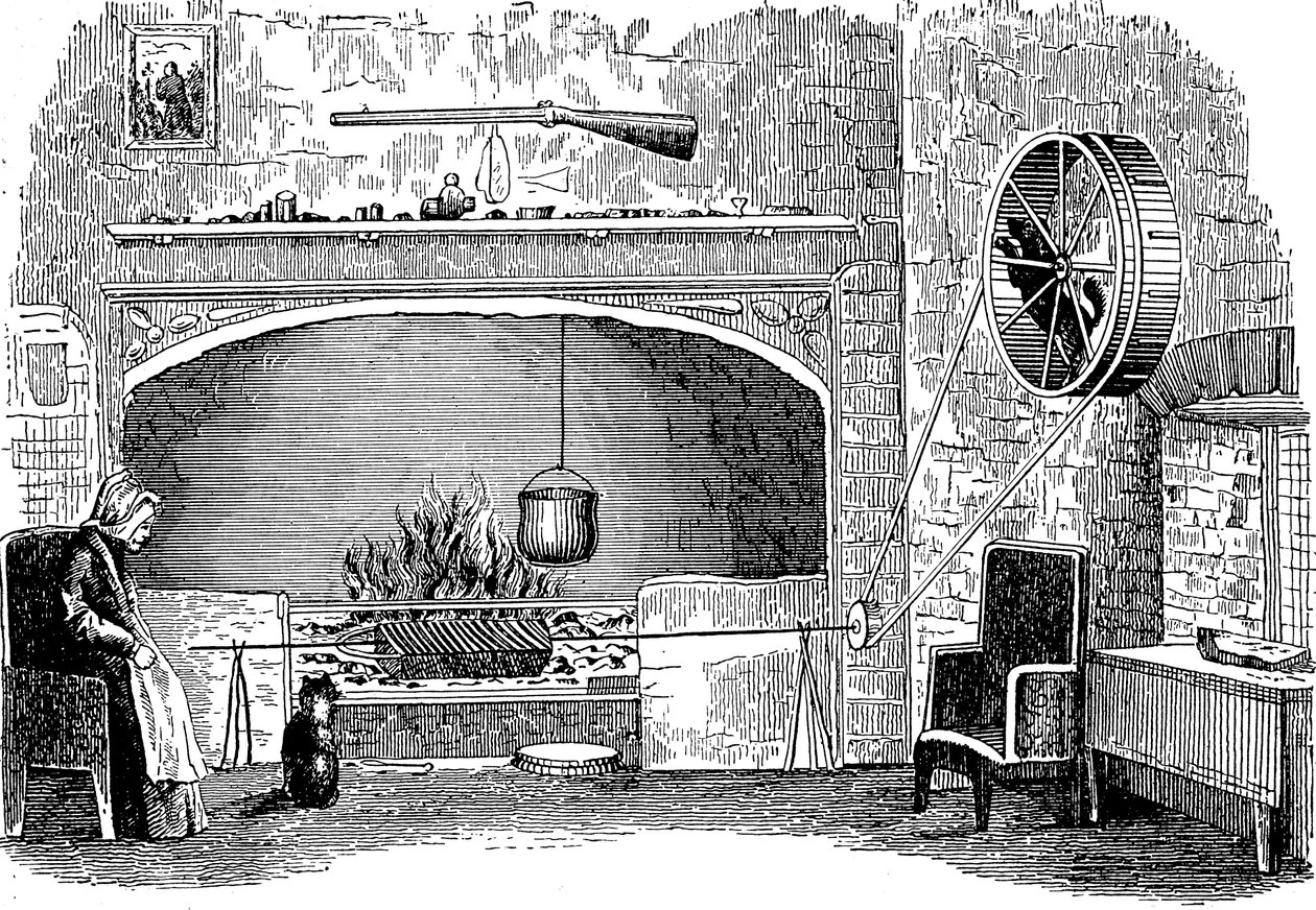 Turnspit köpek iş başında, c1880 by Unbekannt