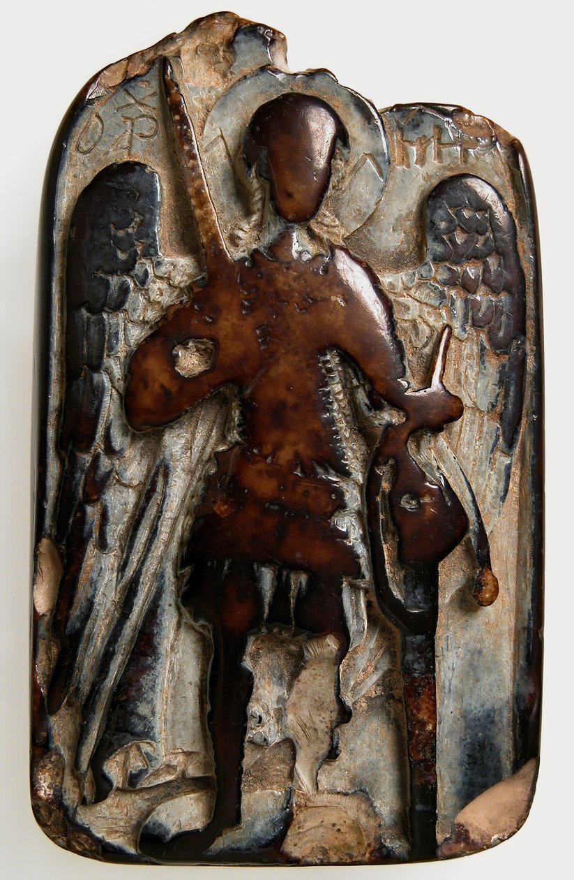 Aslan İninde Başmelek Mikail ve Daniel ile İki Taraflı Kolye, Bizans, 1200 veya üstü. by Unbekannt