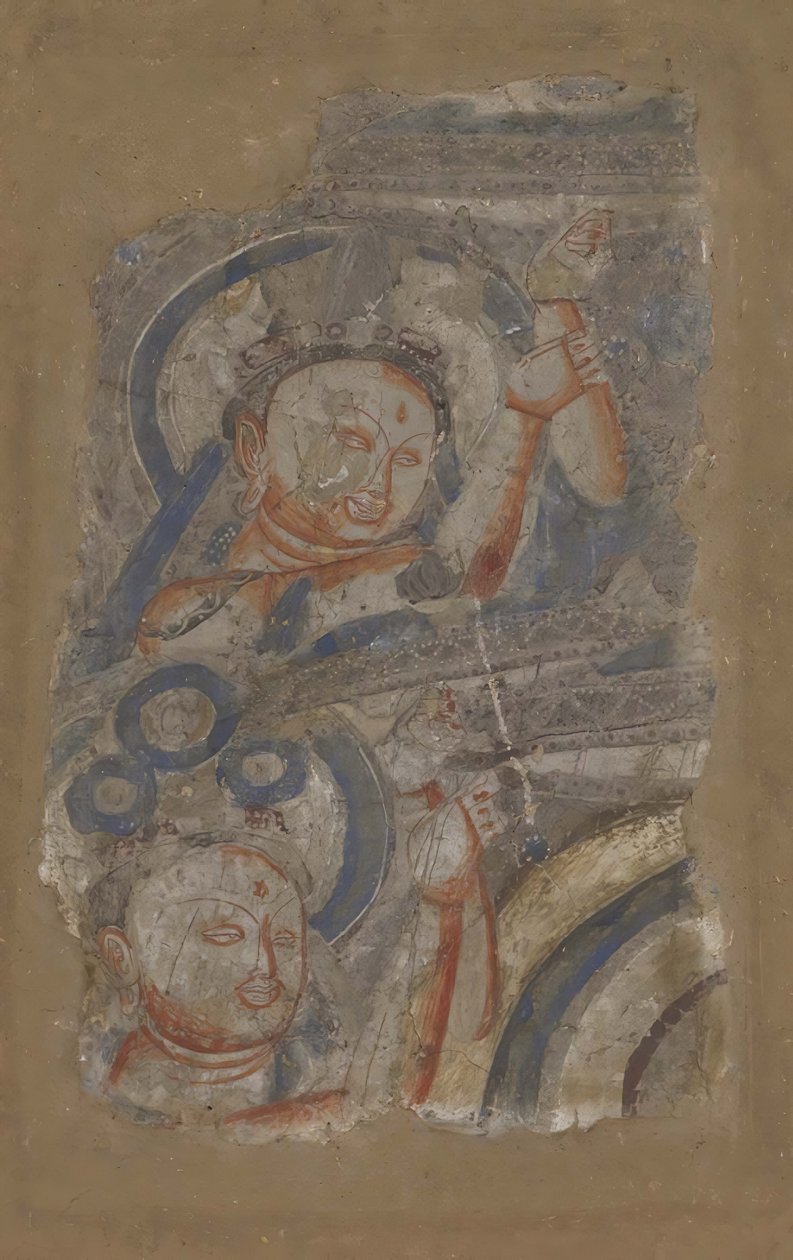 İki Bodhisattva, yaklaşık. 6-7 yüzyıl. by Unbekannt