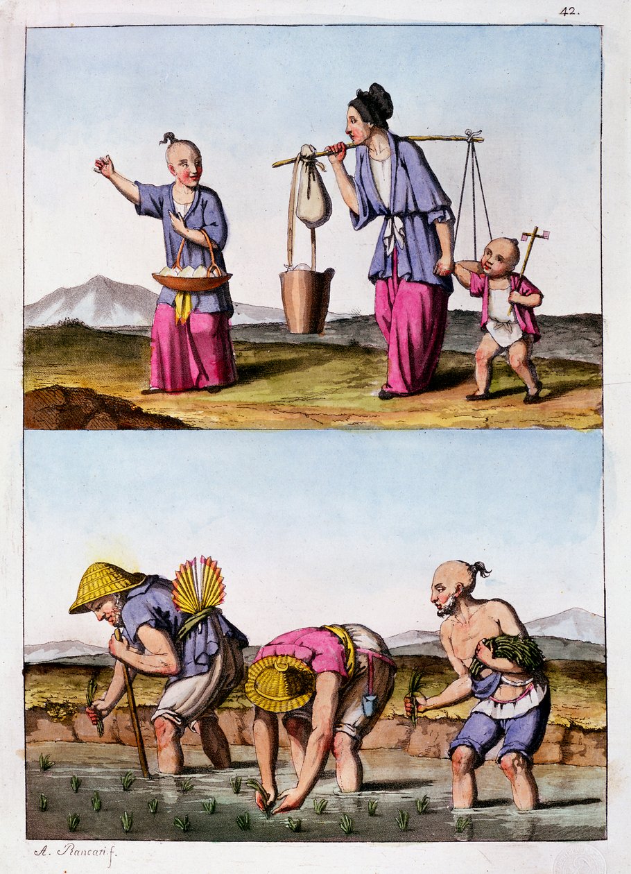 İki Çin sahnesi, c1830 by Unbekannt